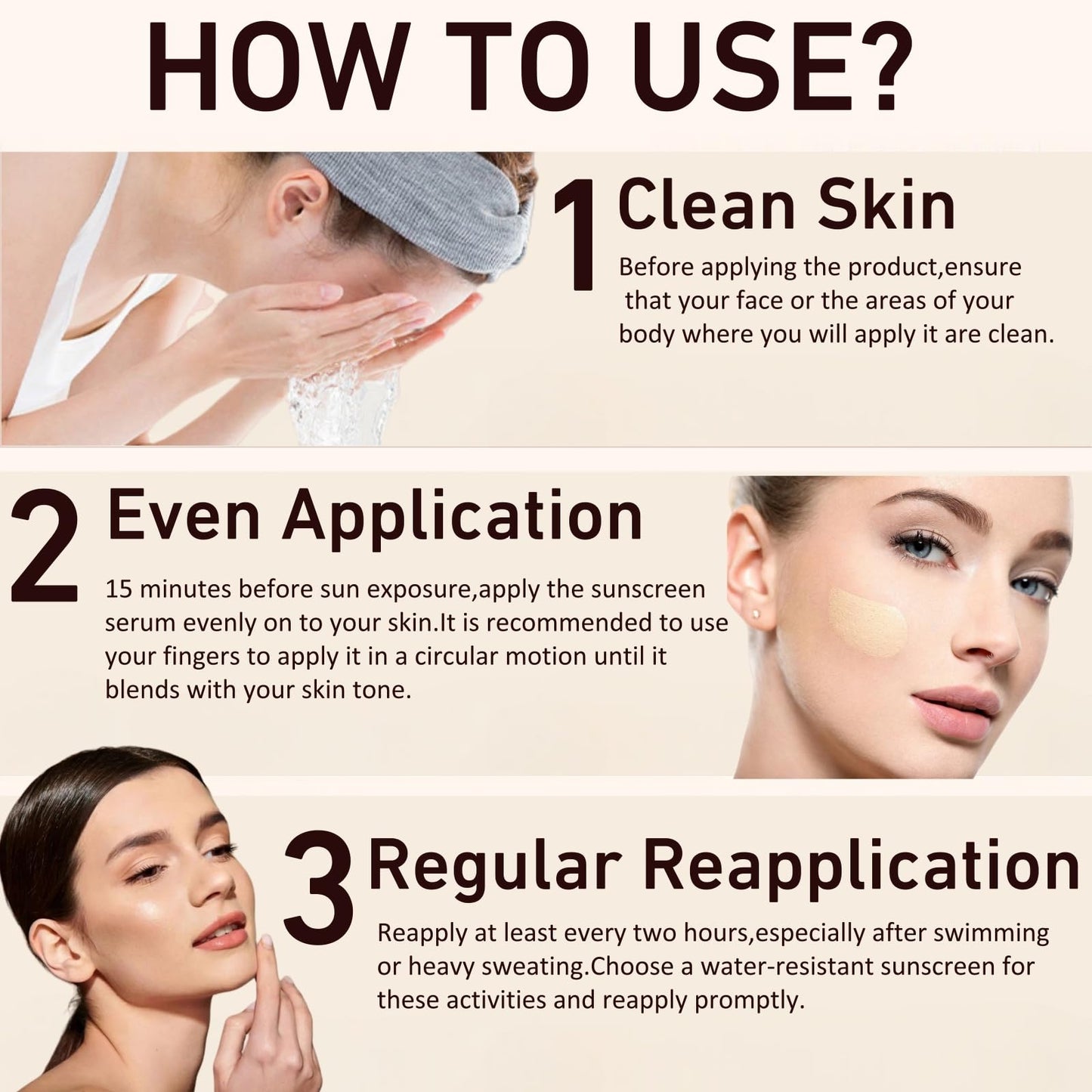 BQQCOB Foundation 4 in 1 Moisturizing Full Coverage Liquid Foundation,Concealer, Moisturizer, Sunscreen Serum SPF50+,UVA/UVB Protection,Colour Changing Foundation,Foundation For Mature Skin,1.1 oz
