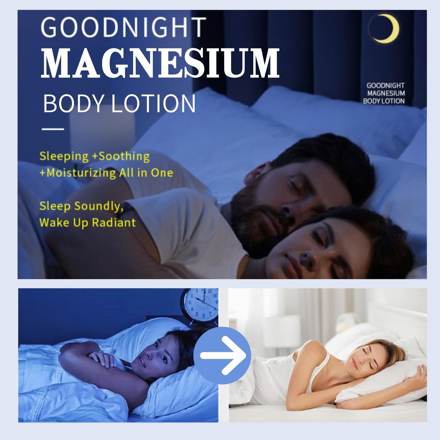 Cureluxe Magnesium Cream for Sleep - Magnesium Butter - Topical Magne_sium Cream for Restless Legs Syndrome Relief - Body Calm Crea_m with Magne_sium Chloride - Relieve Leg Cramps & Muscle Pain - 100g