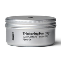 Sons Thickening Hair Clay For Men, Caffeine & Biotin Formulated Styling Hair Pomade for Hair Growth & Thickening, Leave-In Conditioner Paste, Treatment For Hair Loss & Thinning - 1 Month Supply