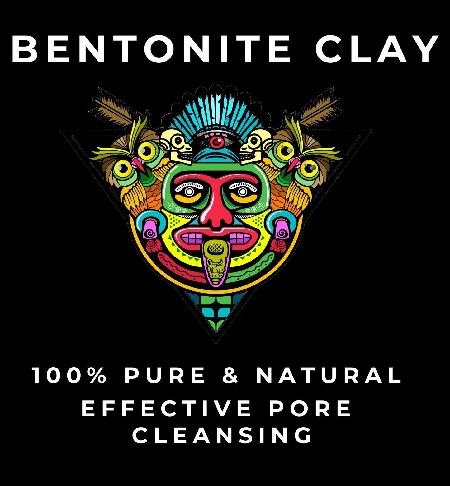 Pure Calcium Bentonite Clay – Natural Indian Healing Clay - Deep Cleansing Face Mask, Skin Facial, Hair Treatment, Detox & More – Vegan & Chemical Free (500 Grams)