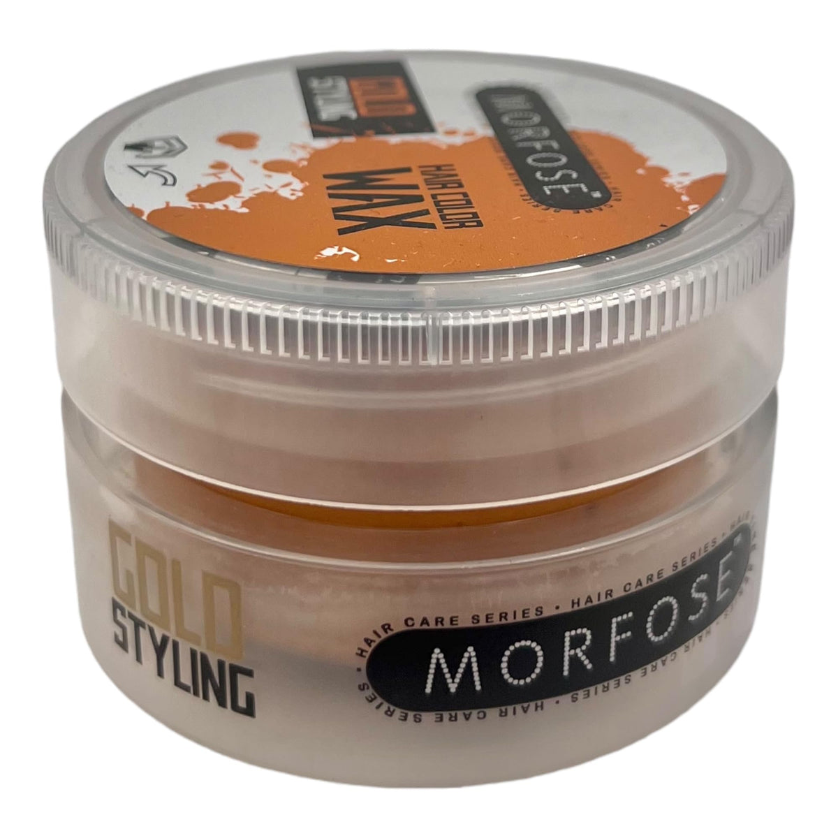 MORFOSE Morfose Hair Colour Wax Styling Gold,Temporary Hair Dye Wash In Wash Out, Coloured Hair Wax Kids Instant Styling, Hair Colour Pomade Washable for Men, Women, Party, Cosplay (100 ml, Gold)