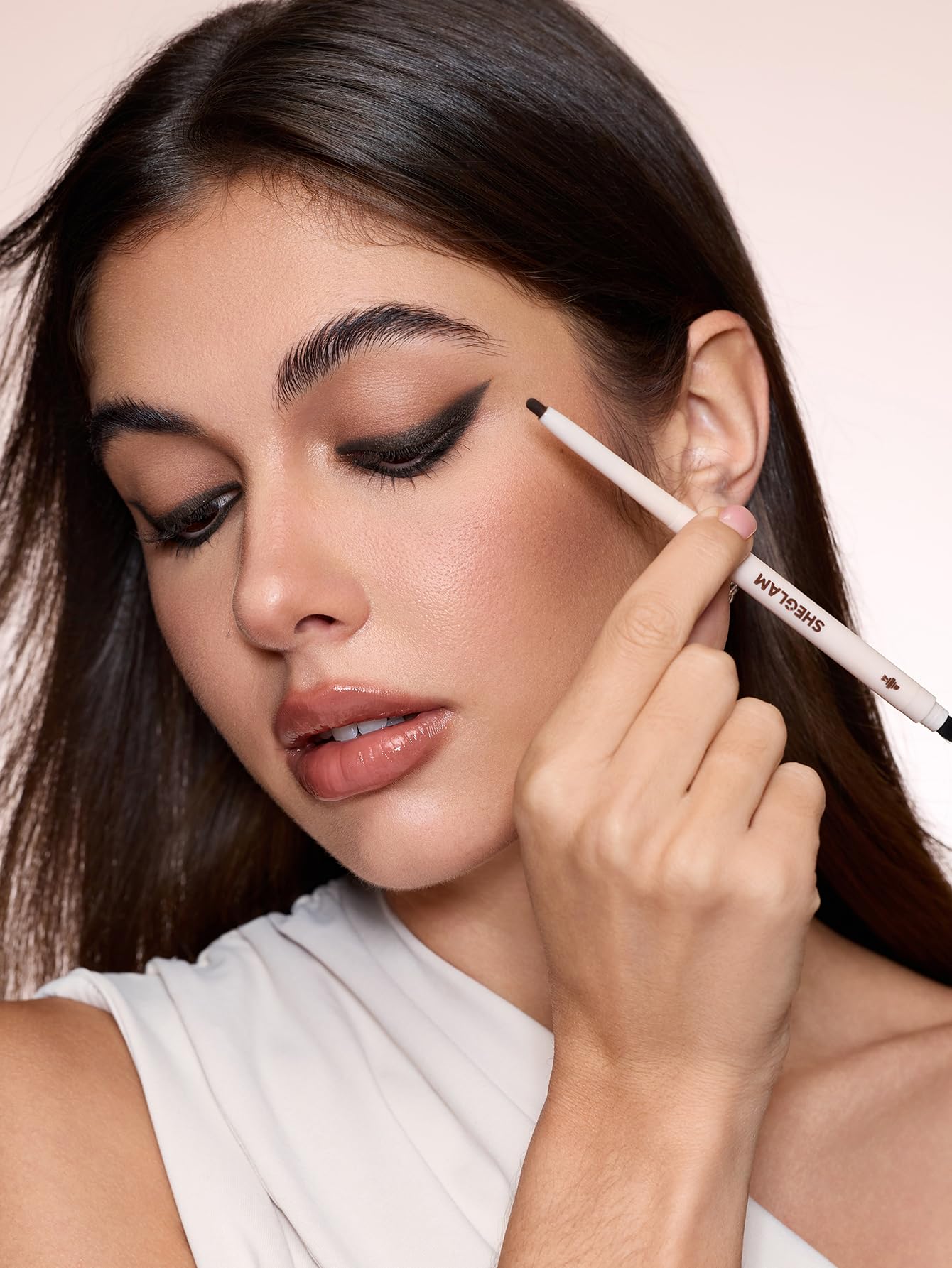 SHEGLAM Gel Glide Eyeliner Pencil Creamy Waterproof Smudgeproof Longwearing Eyeliner-Black