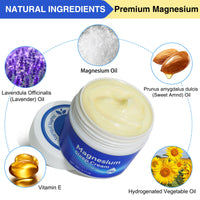 Magnesium Cream, Magnesium for Muscle Relaxation & Sleep Support, Natural Magnesium Cream, Moisturizing Body & Skin, 90g