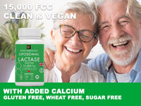 MetaSuperfoods Liposomal Lactase Enzyme 15000FCC | 120 High Strength Lactase Capsules | Enzyme Tablets | Lactose Digestion | Digestive Enzyme Food Supplement