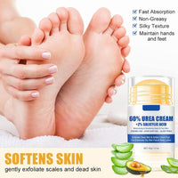 HERBINSOLS Urea Cream 60% for Feet - 2PCS Urea Foot Cream for Cracked Heels and Dry Skin - Cracked Heel Repair Cream with 2% Salicylic Acid - Foot Moisturiser & Hand Balm,Skin Care Hands & Feet