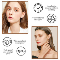 Shengqialun Eyebrow Pencil Light Brown, Microblading Eyebrow Pen Waterproof And Long-Lasting, Brow Pencil With Micro-4 Fork Tip, Precise Microblade Eyebrow Pen Duel-Ended 2 In 1 Naturally