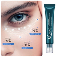 Mens Eye Cream for Dark Circles and Puffy Eyes Eye Massage Roller, Anti Aging Under Eye Cream, Eye Tightener Serum, Anti Wrinkle Reduce Fine Lines, Brightening Moisturizing Eye Repair Cream