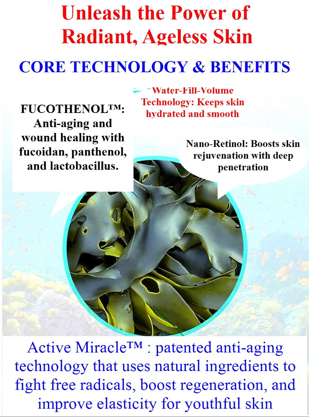 WHITESILK LA VIE ─ FUCOTHENOL™ + Active Miracle™ & Nano-Retinol Revital Energy Cream (50ml,1.69oz) ─Revitalize, Rejuvenate, Radiate