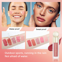 Erinde Liquid Blush & Liquid Highlighter Makeup, Soft Pinch Dewy Liquid Cream Blush, Shimmer Face Highlighter, Soft Velvet Silk Texture Blush, Buildable and Blendable