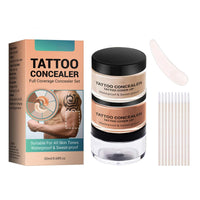 HERBINSOLS Tattoo Cover Up Makeup - Body Coverage Perfector Waterproof - Tattoo Concealer Full Coverage - Natural Body Concealer with 2 Colors