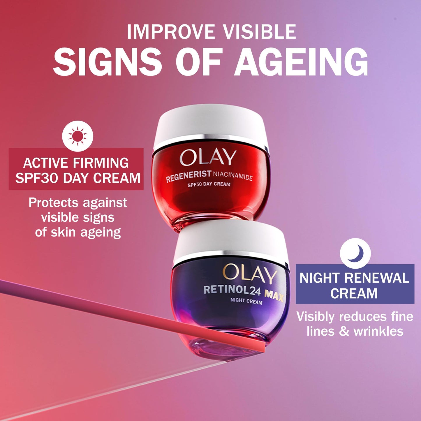 Olay Regenerist Niacinamide Day Cream Face Moisturiser SPF 30, Skincare with Niacinamide 99% Purity, Antioxidant Vitamin E. Anti Aging Skin Care: Renews, Firms and Hydrates. Non-Greasy, 50ml