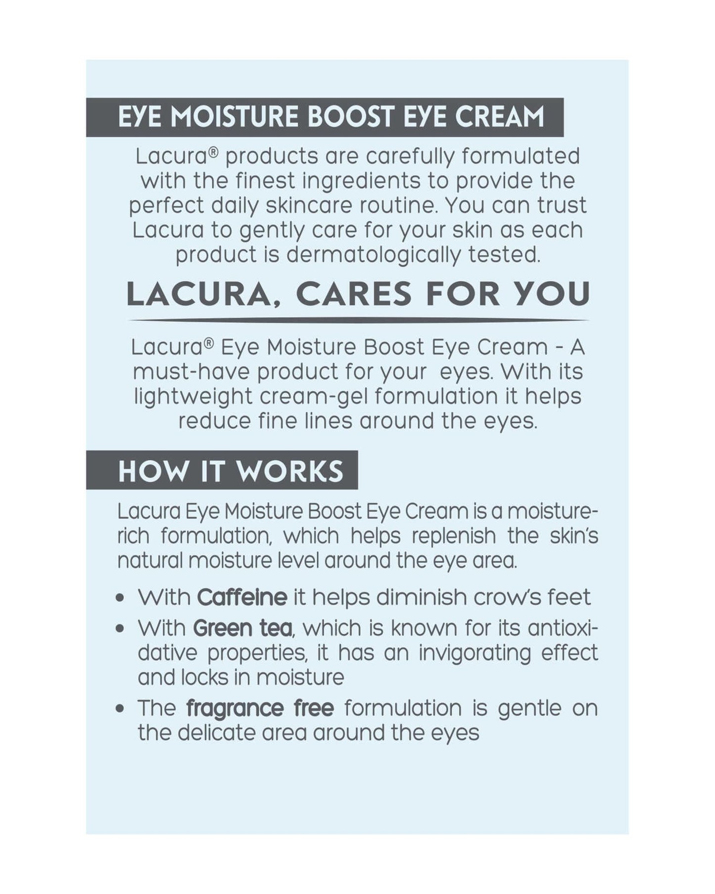 Lacura Eye Moisture Boost Eye Cream