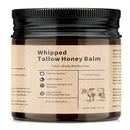 Whipped Tallow Cream for Face & Body - Grass-Fed Beef Tallow, Natural Honey & Beeswax Moisturizer, Deep Hydration & Nourishment