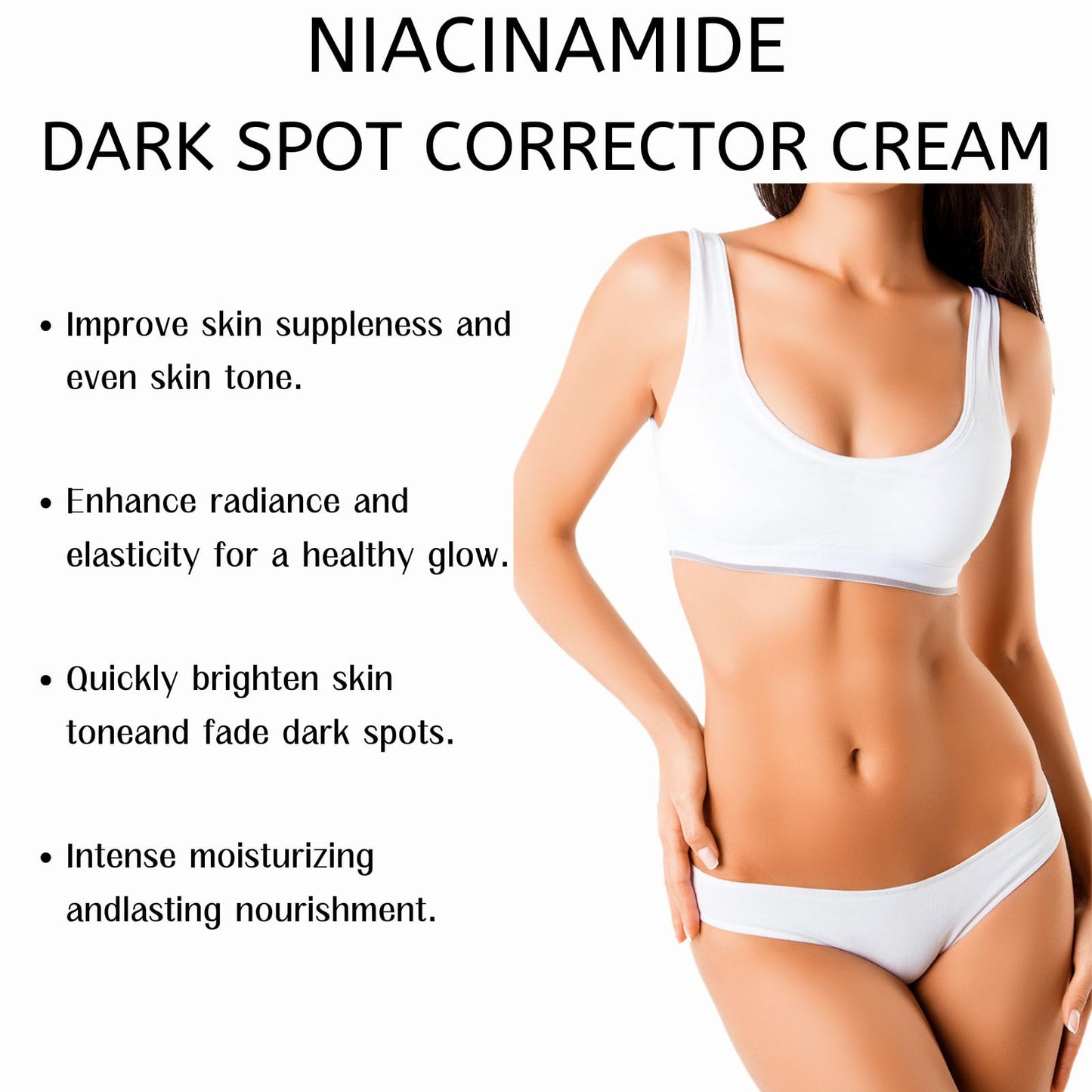 Dark Spot Corrector Cream for Face and Body, Vitamin C Dark Spot Remover, Niacinamide Dark Spot Corrector Cream, Visibly Brightening Spot Cream for Flawless Complexion, Improve Skin Quality