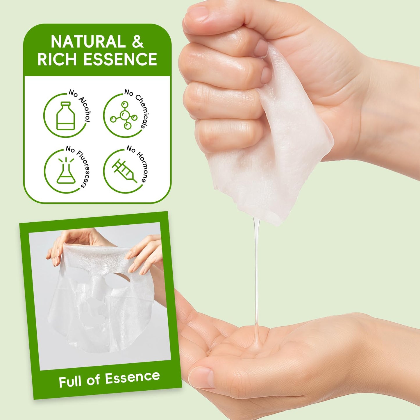 QUIYUM Quiyum Face Mask, Skincare Set of 25 with Vitamin C, Niacinamide, AHA, Hyaluronic Acid & Avocado for Radiance, Hydration & Pore Care, Pamper Care Package Gift for Women Teenage Girls Her