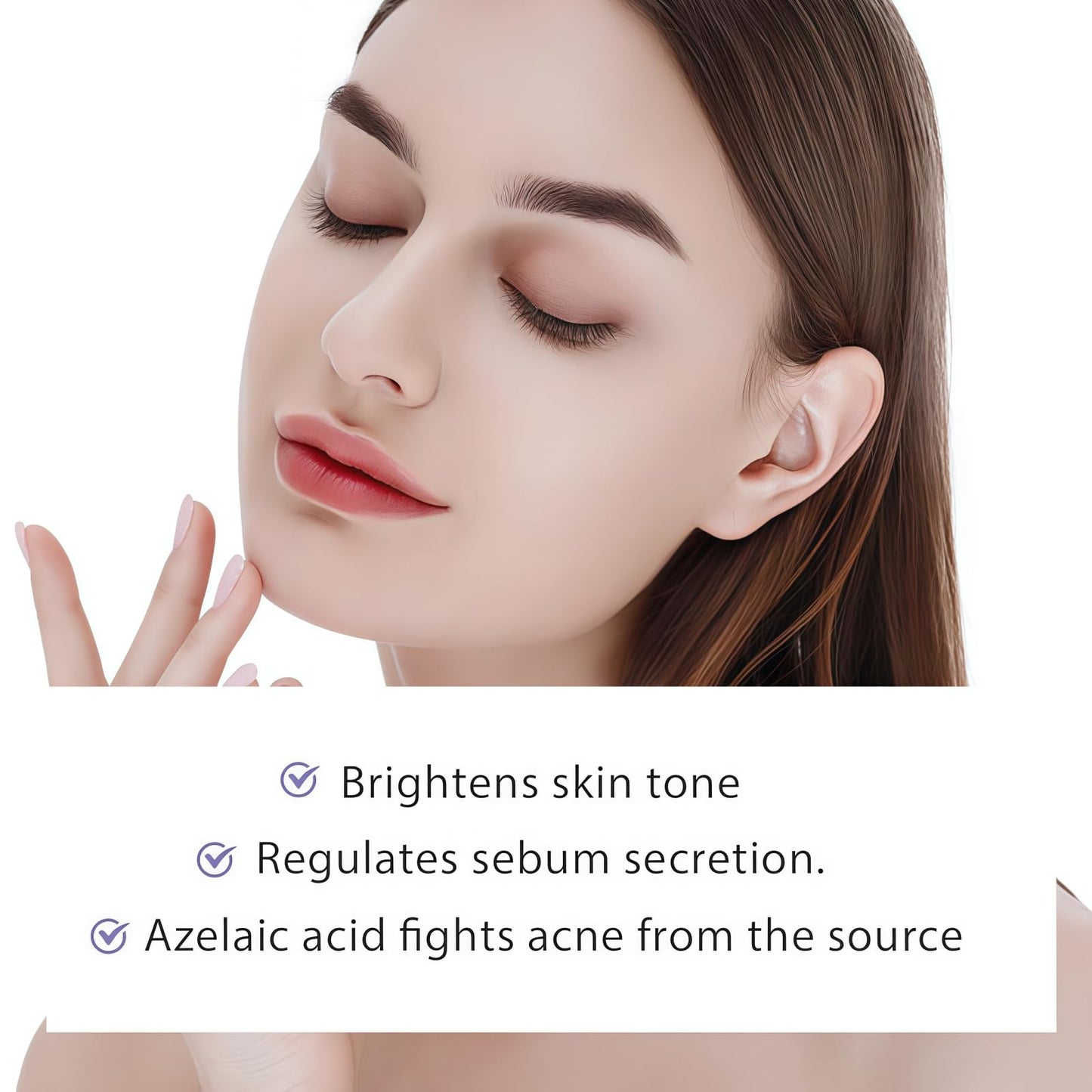 Fankayi Azelaic Acid Serum Cream,Face Hyaluronic Acid for Redness & Dark Spots,Brightening Face Skin Care Treatment,Dark Spot Remover,Brightening Serum,Whitening Freckle Cream,Dark Spot Correcting Serum