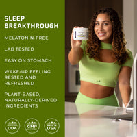 BiOptimizers Sleep Breakthrough 1.0 | Natural Powder Support Supplement, Calming Relief Aid Adults, Non Habit Forming | Tropical Dreams Flavour | 205g