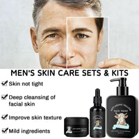 Wrinkle Defense Tallow Balm,3PCS Beef Tallow Skin Care for Men Fathers Day, Mens Gift Set for Dad Face Cream & Face Serum & Face Cleanser, Natural Tallow Moisturizer for Anti-Wrinkle,Hydration&Firming