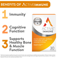 Solvotrin Active Immune | Vitamin D 2000IU | Vegan Formula | Vitamin D3 | Vitamin C & Zinc | 30 Capsules