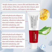 Real Collagen Fit Peel Off Facial Mask Restore Skin Elasticity,Collagen Night Wrapping Mask,Collagen Wrapping Mask,Hydrolyzed Collagen Perfect for Dry & Dehydrated Skin (2Pcs)