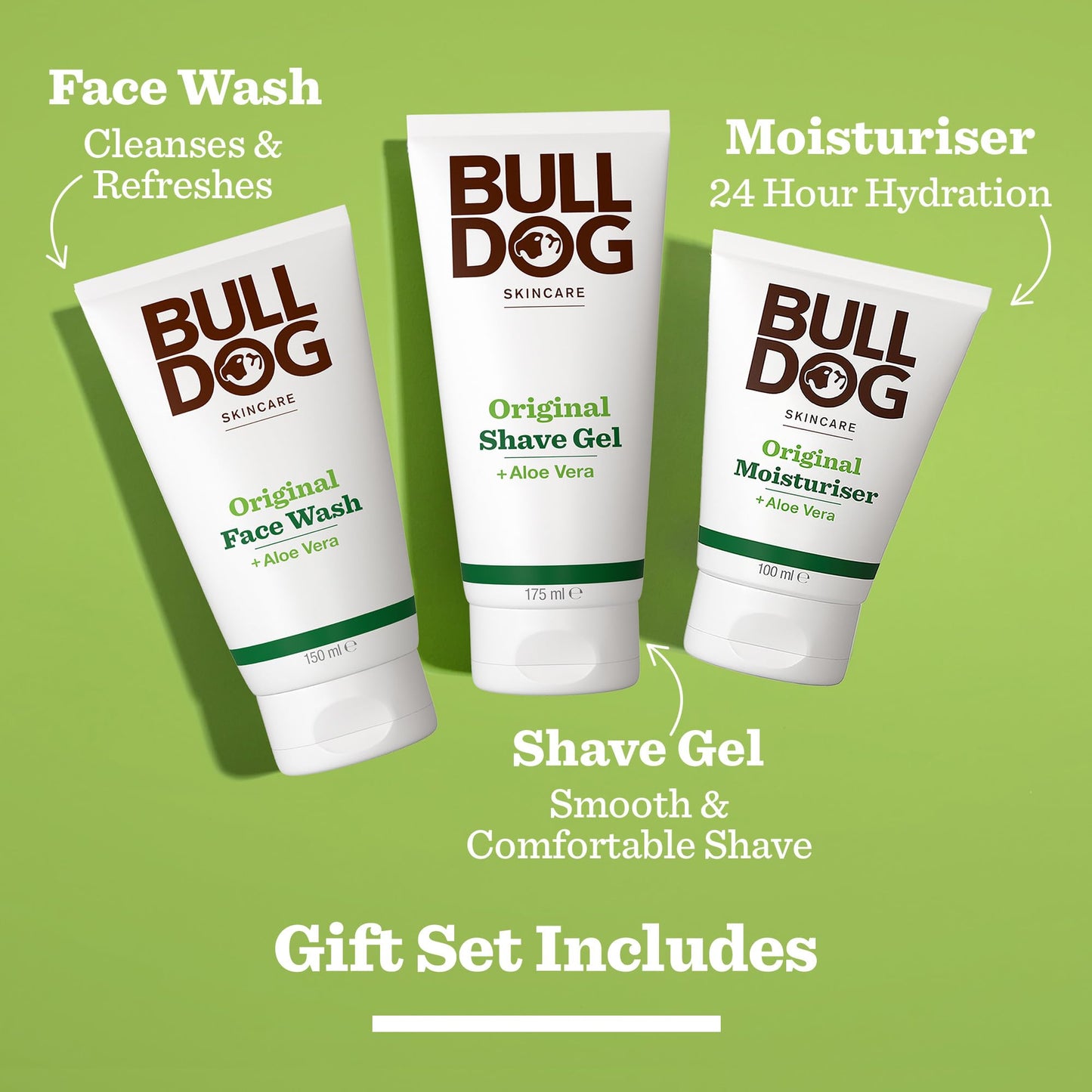 BULLDOG Bulldog Skincare | Men's Gift Set | Original Skincare Trio