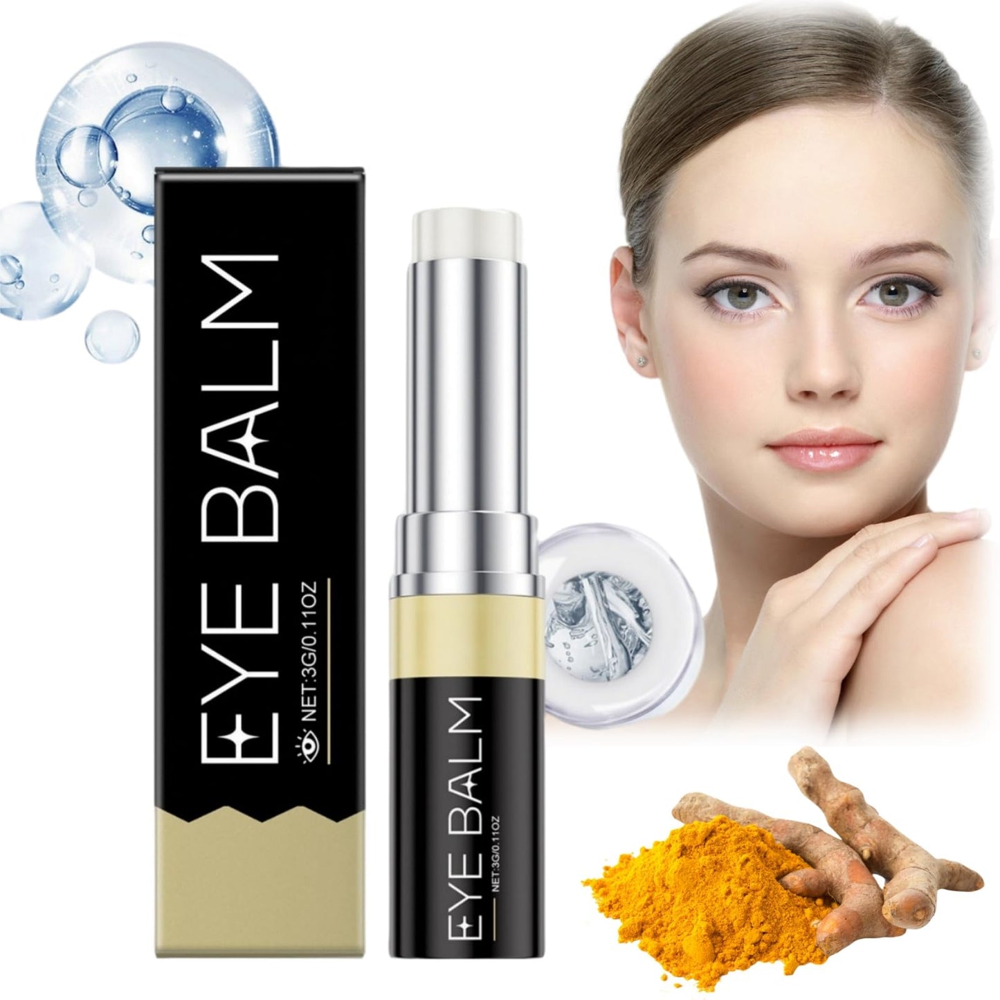 Jinjiar Lumi Eye Balm for Under Eye Bags,Erases Eye Bags within Minutes,Anti Aging under Eye Cream,Lumi Eye Balm Serum,Eye Cream for Dark Circles and Puffy Eyes,Eye Bags Remover,Eye Cream for Wrinkles,Eye Bag