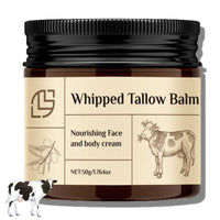 Beef Tallow for Skin | Whipped Tallow Balm | Organic Whipped Tallow with Sodium Hyaluronate & Calendula Extract | Tallow Face Moisturizer | Nourishing Face and Body Cream - Deep Hydration