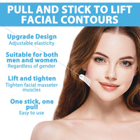 Katslyn 48 PCS Face Lift Tape Invisible Set,Neck Lift Tape, Invisible Face Lift Patches for Skin Tightening, Makeup Tools (String*8, Patches*40)