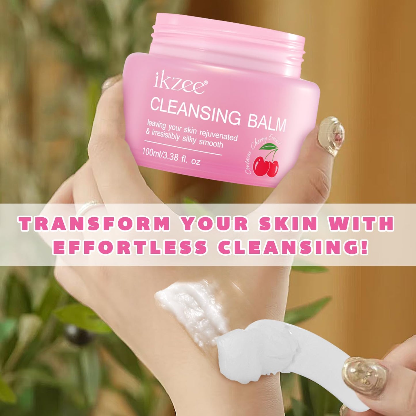 Generic Cleansing Balm Makeup Remover - Hydrating Smooth Skin Gentle Deep Cleaning Containing Natural Nourishing Ingredients Travel-friendly Makeup Remover Balm for All Skin Types