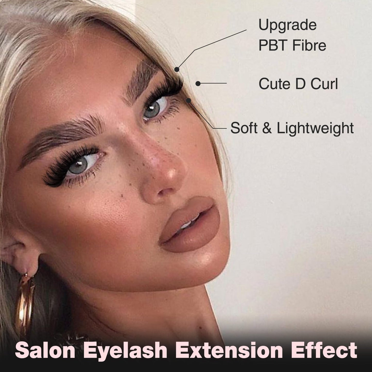 Goddvenus Fluffy Individual Eyelashes 60+70+80+100D Clusters Lashes 320Pcs Lash Clusters DIY Lashes Individual Cluster Russian D Curl Eyelash Clusters 12-18mm Mix Individual Lashes