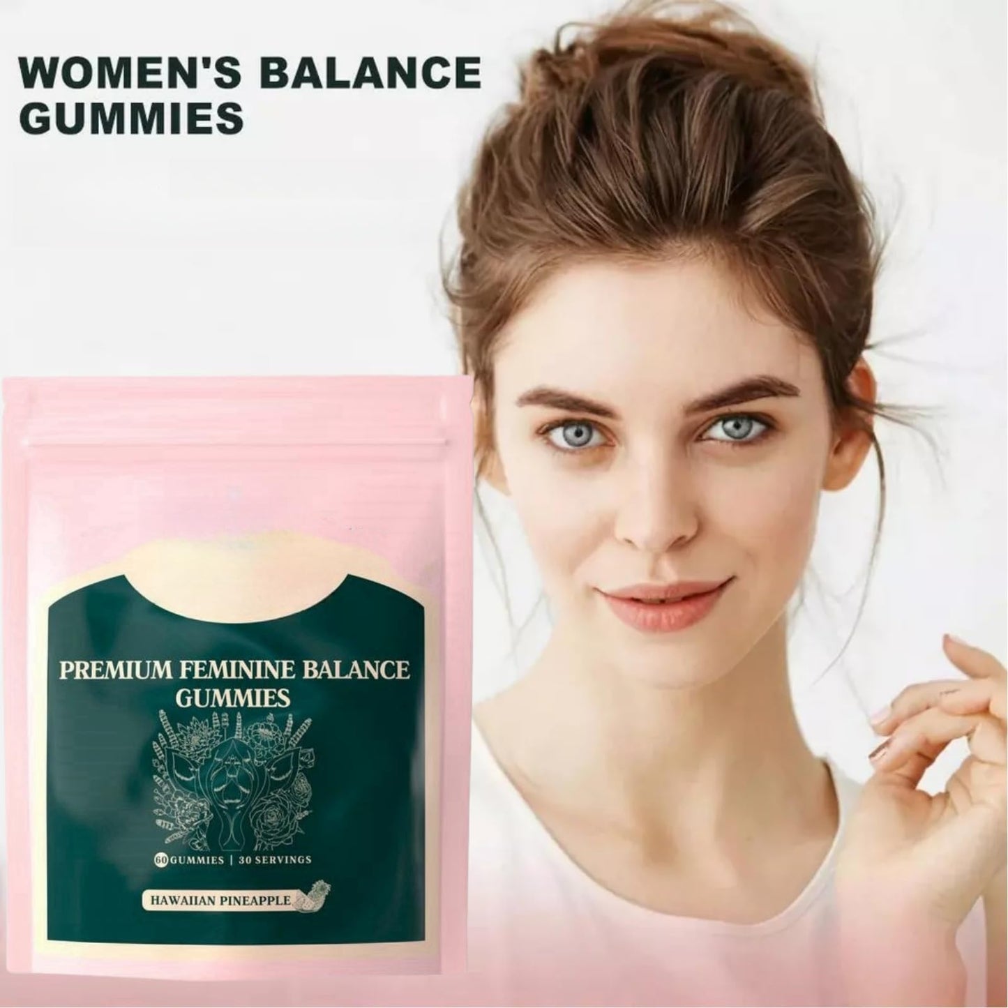 TONISABERY Feminine Balance Gummies,Collagen Gummies for Women,for Women of All Ages (1 Bag)
