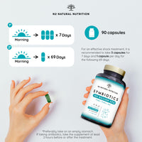 Probiotics 400 Billion CFU/gr* Shock Treatment with 20 Multi Strains, Prebiotics & Zinc with Highest Concentration. Probiotics for Gut Health and IBS Relief. 76 Days Dosage. EU. N2 Natural Nutrition