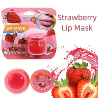 TBeautfave Lip Sleeping Mask, Strawberry Lip Mask Overnight Lip Balm Lip Oil Lip Moisturiser Nourishing for Dry Chapped Peeling Cracked Lips Lip Plumper Fades Lip Lines Lip Repair Lip Care