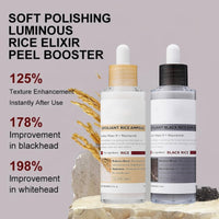 ISBEAUSOLS Rice Ampoule Duo,Exfoliating Face Scrub for Women,Gentle Facial Cleanser with Rice Water & Niacinamide,Hydrating Exfoliating Face Wash,Anti-Aging Facial Scrub for Glowing Skin,Non-Irritating Cleanser