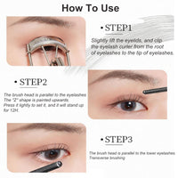 HERBINSOLS Metal Volumizing Black Mascara - Natural Lengthening Mascara Black Waterproof - Smudge-Proof Metal Wand mascara for Natural Eye Makeup - Long-Wear No Clumping for Sensitive Eyes