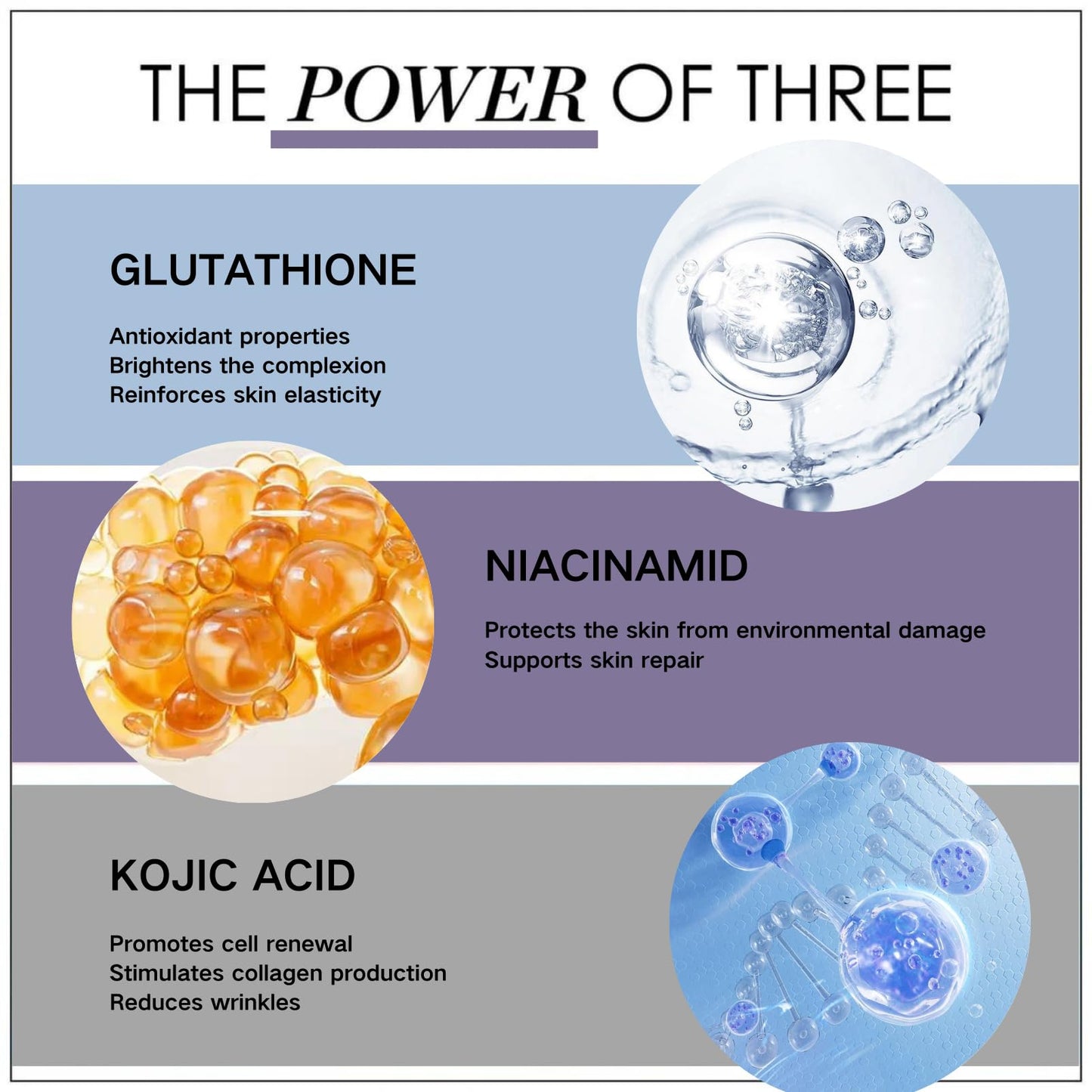 IZBEAUVO Glutathione Serum,Glutathione Skin Brightening Face Serum,Glutathione Serum for Face with KOJIC ACID and Niacinamide,Hydrating serum Reduce Dark Spot & Improve Skin Tone Large-capacity 100 ML