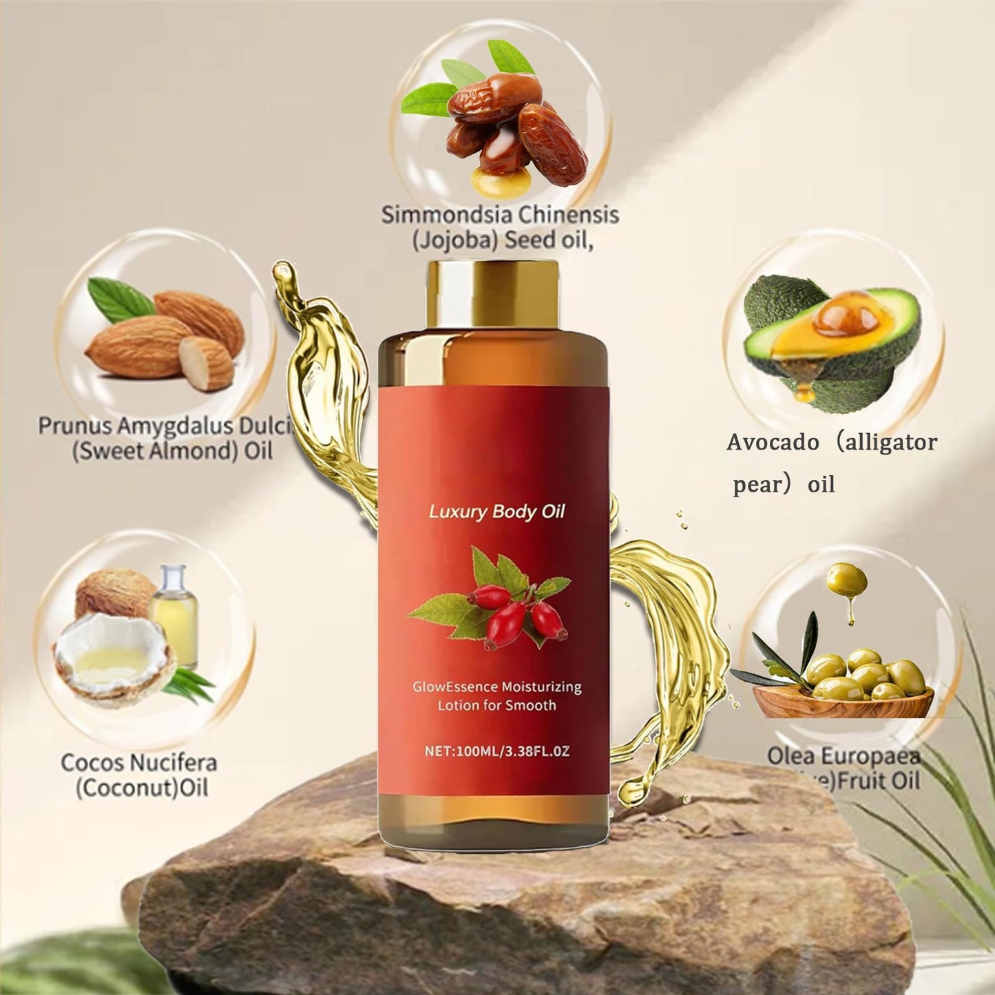 Uniguardian Miracle Firming Body Oil, Collagen Lifting Body Oil, Moisturising & Firming Body Lotion, Lift Skin, Smooth & Moisturise, Effectively Improve Fine Lines (1)
