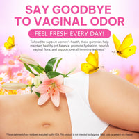 GMOLARSUSCO Feminine Probiotics Gummies for Women, Vaginal Probiotics Feminine Balance pH Gummies for Healthy Odor, Yeast Balance, Flora, Gut Health, Immune System with Slippery Elm, Prebiotics & Lactobacillus Bl