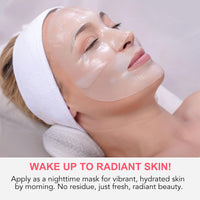 Bio Collagen Deep Hydration Mask, Anti Aging and Rejuvinating Sheets for Fine Lines & Wrinkles, Soothing & Hydrating Overnight Hydrogel Mask, Pore Minimizing, Elasticity Improvement, 4pcs