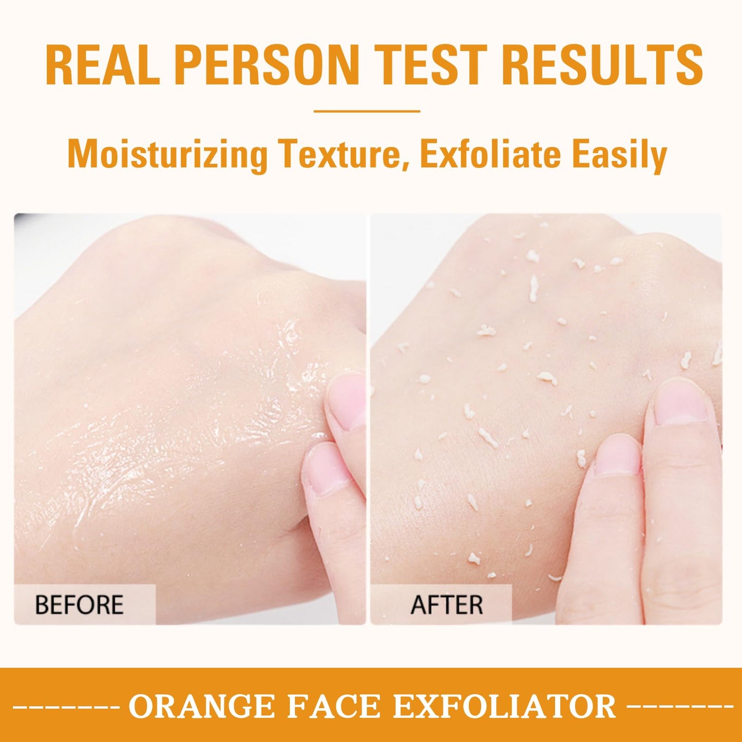 Trendyfave Orange Face Exfoliator, Vitamin C Face Scrub, Mild Exfoliating Face Wash, Orange Exfoliating Gel For Brightening Skin, Exfoliating Scrub Remove Dead Skin For Smooth & Radiant - Face & Body &Knee