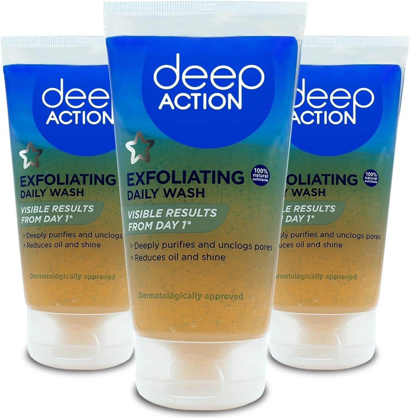 Generic Salicylic Acid Exfoliating Face Wash (Pack of 3) – Clearer Skin from Day 1 | Unclogs Pores, Controls Oil & Shine | Cruelty-Free & Dermatologist Approved