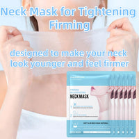 6PCS Firming Rejuvenating Neck Mask,Wrinkle Patches,Neck Mask for Tightening Firming,Forehead Wrin/kles Treatment,Ne/ck Tightening Mas/k with Hyaluronic Acid,Sheet Nec/k Ma/sks for Wrinkl/es