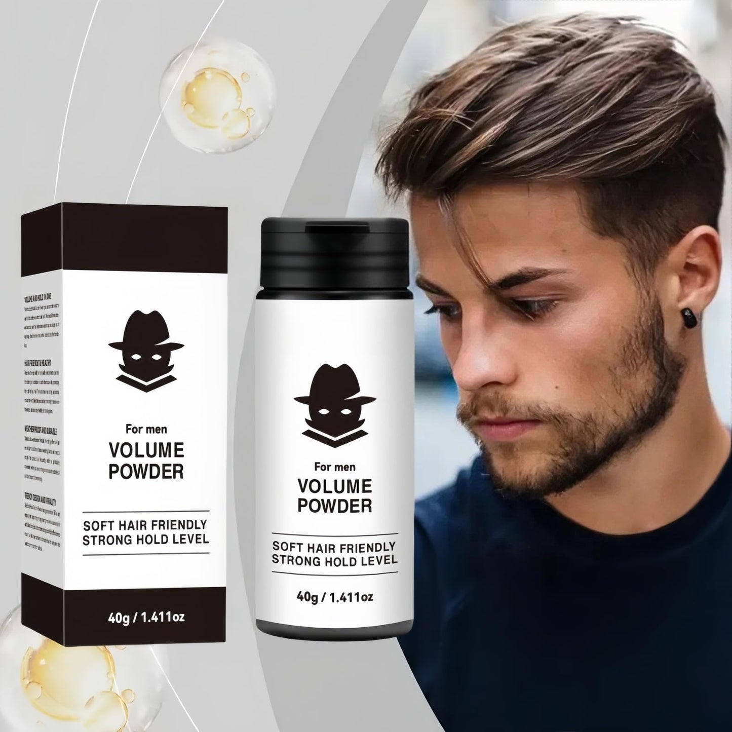 Xunzhi Hair Styling Texturizing Powder,Volume Powder for Men,Hair Styling,H-air P-owder f-or M-en and Women,Volumising S-tyling Po-wder,Leavein Texture Po-wder,H-air Texture Pow-der M-en S-tyling