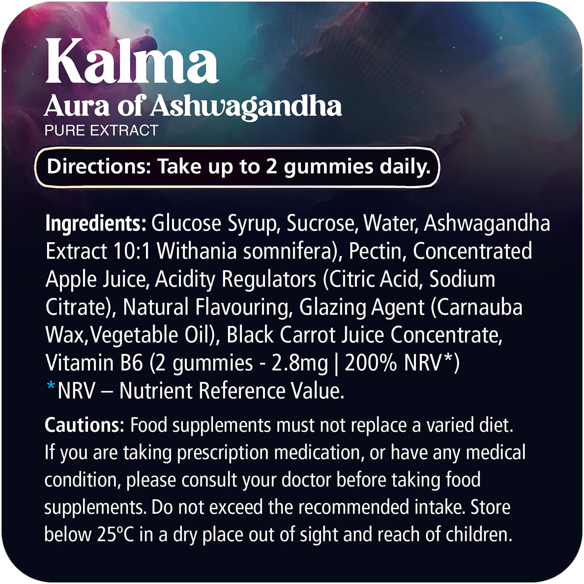 Innooova Kalma Ashwagandha Gummies, 3000mg Helps Reduce Stress, Boost Focus and Improve Sleep, Ashwagandha Root Extract Supplement, Natural Ingredients, Vegan, Gluten-Free Apple Flavour 60 Gummies