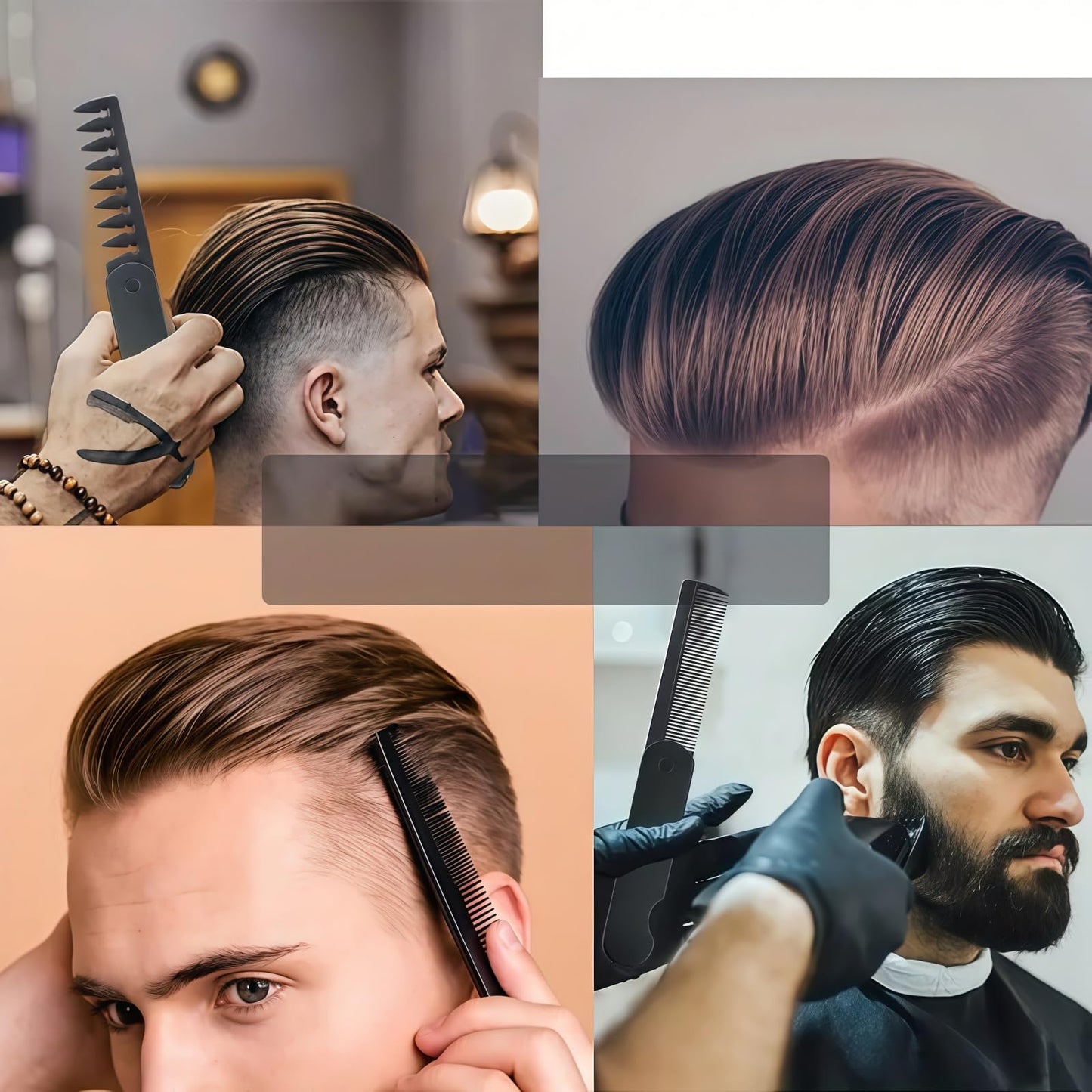2-In-1 Folding Pocket Comb for Men,Folding Comb Travel Foldable Brush Co/mb Portable Hair Brush,Portable Fine Tooth & Wide Tooth Travel Co-mb,Foldable Hair Br/ush,Fold-ing Co/mb,Tra-vel Br/ush