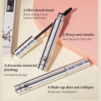 HERBINSOLS 2 Pack Mascara for Older Women - Black Waterproof Mascara Tubing Telescopic for Seniors with Thinning Lashes - Natural Waterproof Volumizing Black mascara for Sensitive Eyes