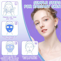 Asheyya 7 Pcs Kids Face Masks, Hydrating Nourishing Fruit Face Mask for Girls for All Skin Types