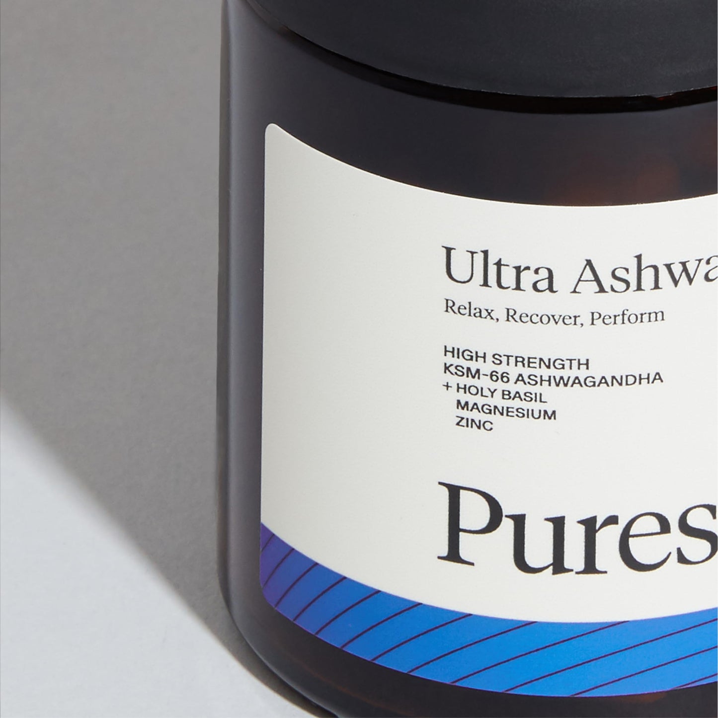 Puresport Ultra Ashwagandha Supplement | 60 Capsules | High Strength KSM-66 Ashwagandha, Holy Basil, Magnesium and Zinc | Relax, Recover, Perform