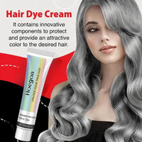 Jinjiar 2 in 1 Natural Essence Extract Silver Hair Dye,Silve-r Metallic Hai-r Dye,Silver Gray Natural Ha-ir D-ye Cream,Nice and Easy H-air Dy-e,Silv-er Hair Toner,Hair Color for Women,Hair Lightener(Silv-er)
