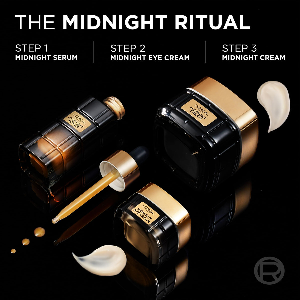 L'Oreal Paris Cell Renew Midnight Eye Cream, Age Perfect, Vitamin E, 15ml